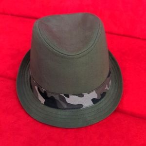 Boy's The Children's Place Olive Green with Camo Band Hat. Size Large.